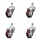 Service Caster 3 Inch Maroon Polyurethane Wheel Swivel 1/2 Inch Threaded Stem Caster Set SCC SCC-TS20S314-PPUB-MRN-121315-4 - alternate 1